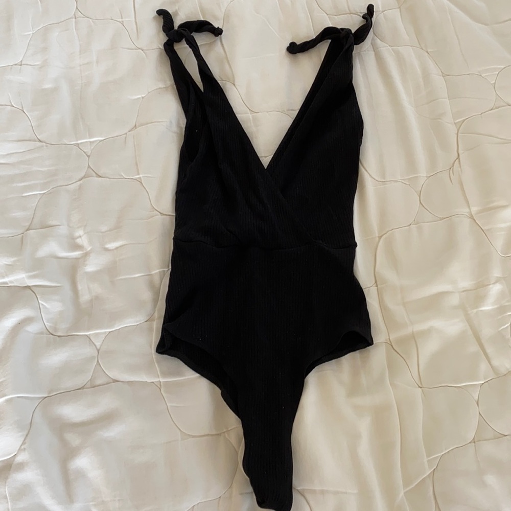 Reformation black bodysuit